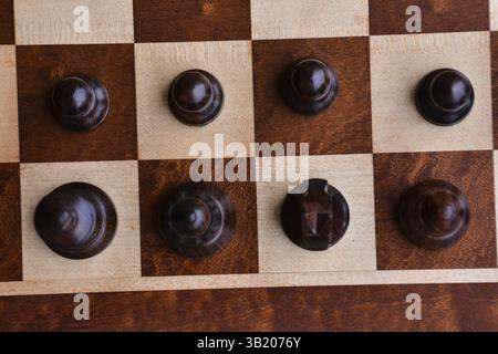 the Classic Wooden Chess Piece Stock Photo