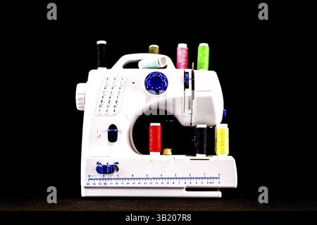 an Old Vintage Sewing Machine Stock Photo