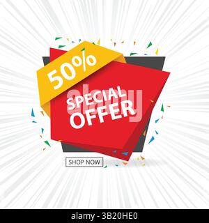 sales tags, summer background, and vector background design Stock Vector