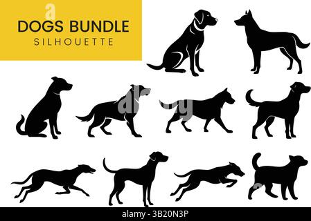 Dog Silhouette Pet Animal Stock Vector Image & Art Alamy