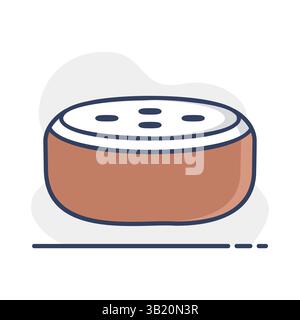Small smart speaker with voice recognition vector icon. Graph symbol for music and sound web site and apps design, logo, app, UI Stock Vector