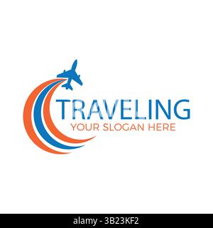 Tour and Travel Agency Modern Logo Design. Template Vector for Your Company or Business. Stock Vector