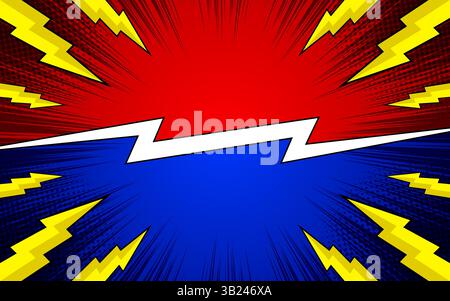 Comic Versus book blank speech bubble background. vector illustration Stock Vector