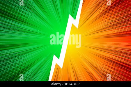 Comic Versus book blank speech bubble background. vector illustration Stock Vector