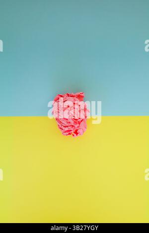 Minimalist abstract concept bright paper on a crumpled background in different designs and photos Stock Photo