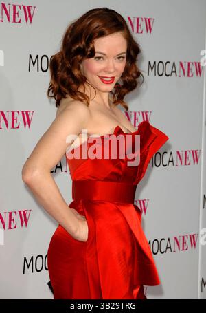 Rose McGowen attends the Los Angeles premiere of ABOUT ALEX on August 6
