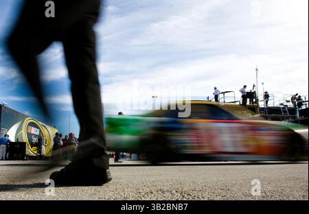 Kyle Busch, driver of the No. 18 Interstate Batteries Toyota