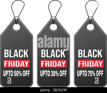 Black Friday sale black tag, a vector illustration Stock Vector Image ... image.