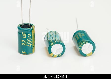 Isolated capacitor, used in electronic device. Electronic parts concept ...