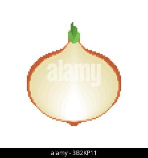 Onion bulb sign icon. Onion slice isolated. Vegetable symbol Stock Vector