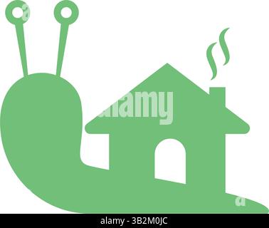 Snail design icon logo template Stock Vector