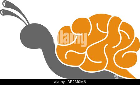 Snail design icon logo template Stock Vector