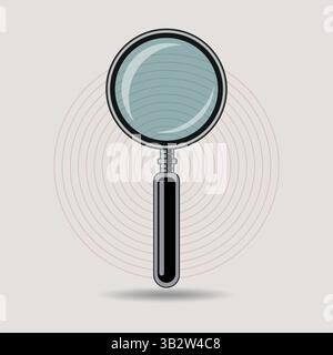 Magnifying glass loupe icon set vector Stock Vector