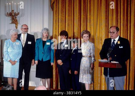 Reagan Rudeau 10 March 1981: Washington, DC, USA; President Ronald Reagan, Nancy ...