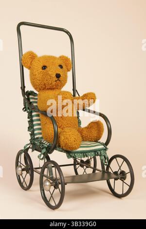 Stuffed bear isolated over white background Stock Photo