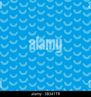 Vector seamless background with Irregular hand drawn wavy lines. Abstract fish scale seamless pattern in blue colors. Perfect for wallpaper, packaging Stock Vector