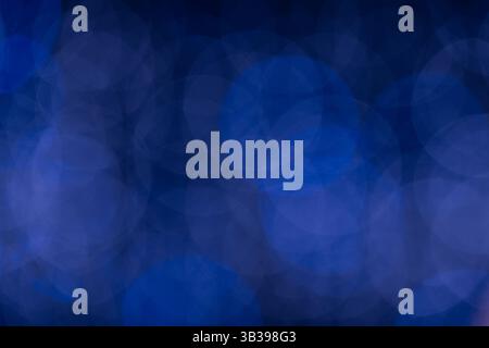 Abstract blue bokeh light pattern for background design or creative visual projects Stock Photo