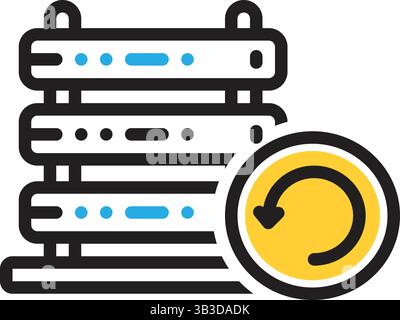 Icon for recovery,data Stock Vector