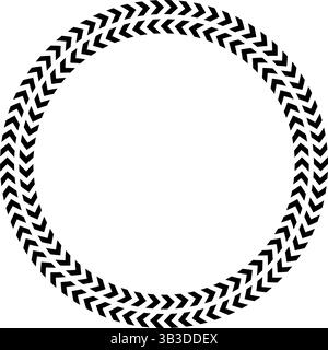 Chevron circle arrow icon. Round arrow frame. Vector illustration Stock ...