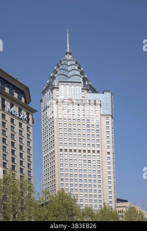 tall buildings  in the city of shanghai china Stock Photo