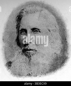 Portrait of Oscar Wilde's father, Sir William Wilde, c1870. Sir William Robert Wills Wilde (1815-1876) was an Irish oto-ophthalmologic surgeon and author. From 'The life of Oscar Wilde' by Robert Harborough Sherard. [1906]. Stock Photo