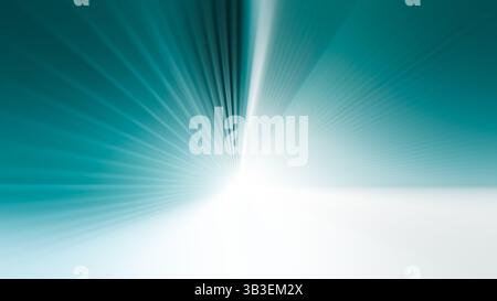 Metal blurred abstract background banner . Abstract blue and white light rays with a dynamic perspective .  Futuristic data flow. Explosion effect. Stock Photo