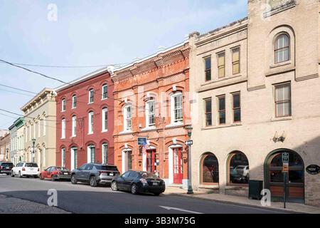 historic downtown Stauton, Va Stock Photo
