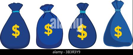 Money & Finance Symbol Set - Currency Icons, Dollar Signs & Banking Elements Vector Pack Stock Vector