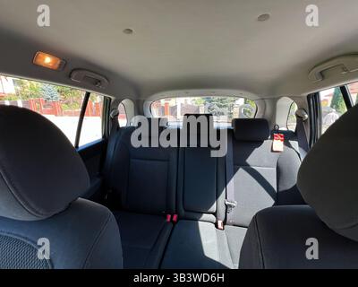 Kyiv, Ukraine - April 28, 2025: A view of the interior seating arrangement of a Renault Koleos Stock Photo