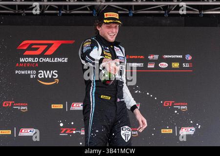The Americas. 27th Apr, 2025. Justin Rothberg (29) in the BMW M4 GT3 ...