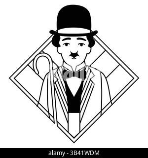 charlie-chaplin-line-art-icon-