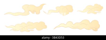 Vector material of Chinese cloud pattern Stock Vector