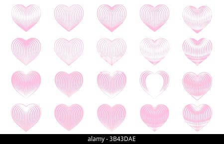 Various styles of vector love pattern materials Stock Vector