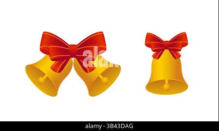 Vector pattern of golden bells Stock Vector