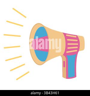 Vector cartoon trumpet Stock Vector
