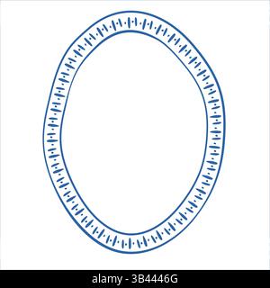 Minimalistic dashed dotted frame for invitations and greeting cards with empty space on white background Stock Vector