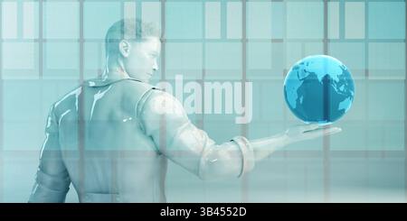 Futuristic Technology and Disruptive Technologies Worldwide as Concept Stock Photo