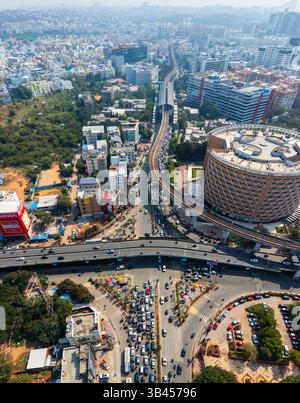 Hyderabad, INDIA - December 08, 2023 : Hitec city with in Hyderabad