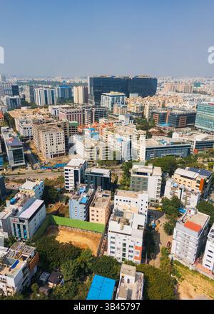 Hyderabad, INDIA - December 08, 2023 : Hitec city with in Hyderabad