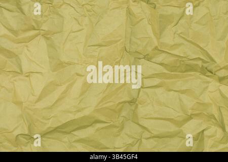 Crumpled green paper background. Old paper background. Old crumpled vintage paper surface. Paper pattern Stock Photo