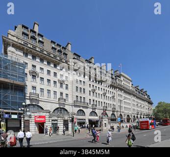 Baker Street station, Marylebone road entrance, London, UK. Shows Chiltern Court, the luxury apartment block built above the station in the 1930s. Stock Photo