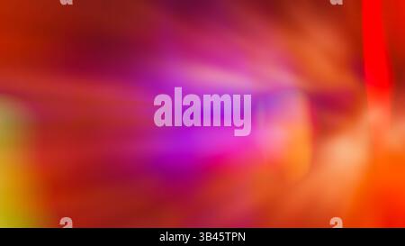Colorful glow Light flare sparks texture. red orange rays on yellow abstract overlay. A beautiful abstract composition featuring out-of-focus lights Stock Photo