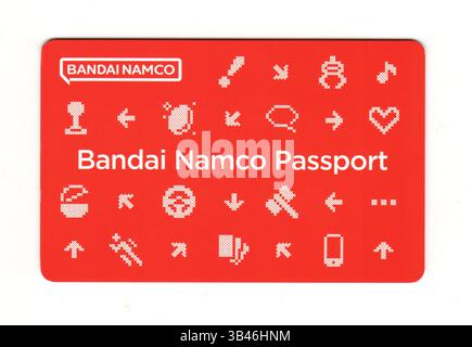 Bandai Namco Passport Card – Red Arcade Game Access and Player