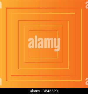 Orange squares gradient geometric texture. Abstract background vector for cover, book, website, banner, poster, advertising. EPS editable file. Stock Vector