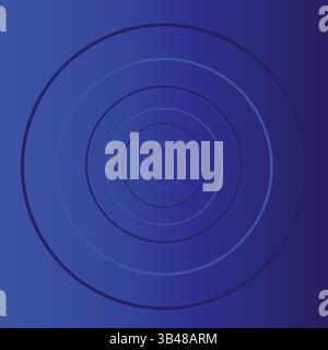 Abstract 3D Blue Circle Layers Background with Luxury Style, Futuristic Technology Concept. Vector Illustration. EPS Editable File. Stock Vector