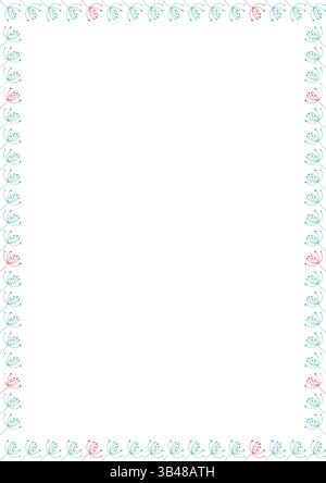 Branch of dill kitchen frame. Fresh greens template. Cooking empty frame box. Hand drawn vector illustration isolated on white background Stock Vector