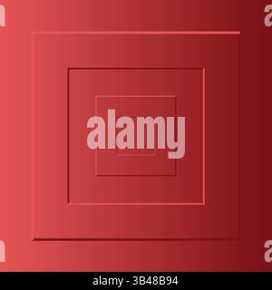 Red squares gradient geometric texture. Abstract background vector for cover, book, website, banner, poster, advertising. EPS editable file. Stock Vector