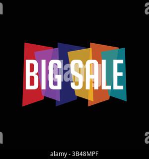 Big Sale Word Vector Illustration Stock Vector