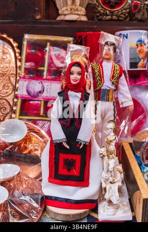 Kruje Durres Albania October 14 2024 Dolls In Traditional Dress kruje-durres-albania-october-14-2024-dolls-in-traditional-dress