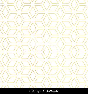 Luxury Geometric hexagonal Pattern Seamless Abstract Background Stock Vector